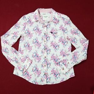 A&F Floral Woven Blouse